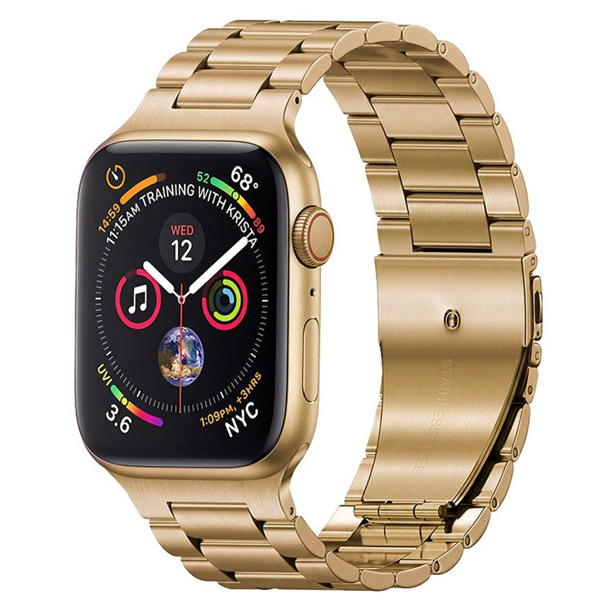 Lippa Apple Watch (42/44/SE/45/46/49mm) Rustfri Stål Rem - Rose Gold