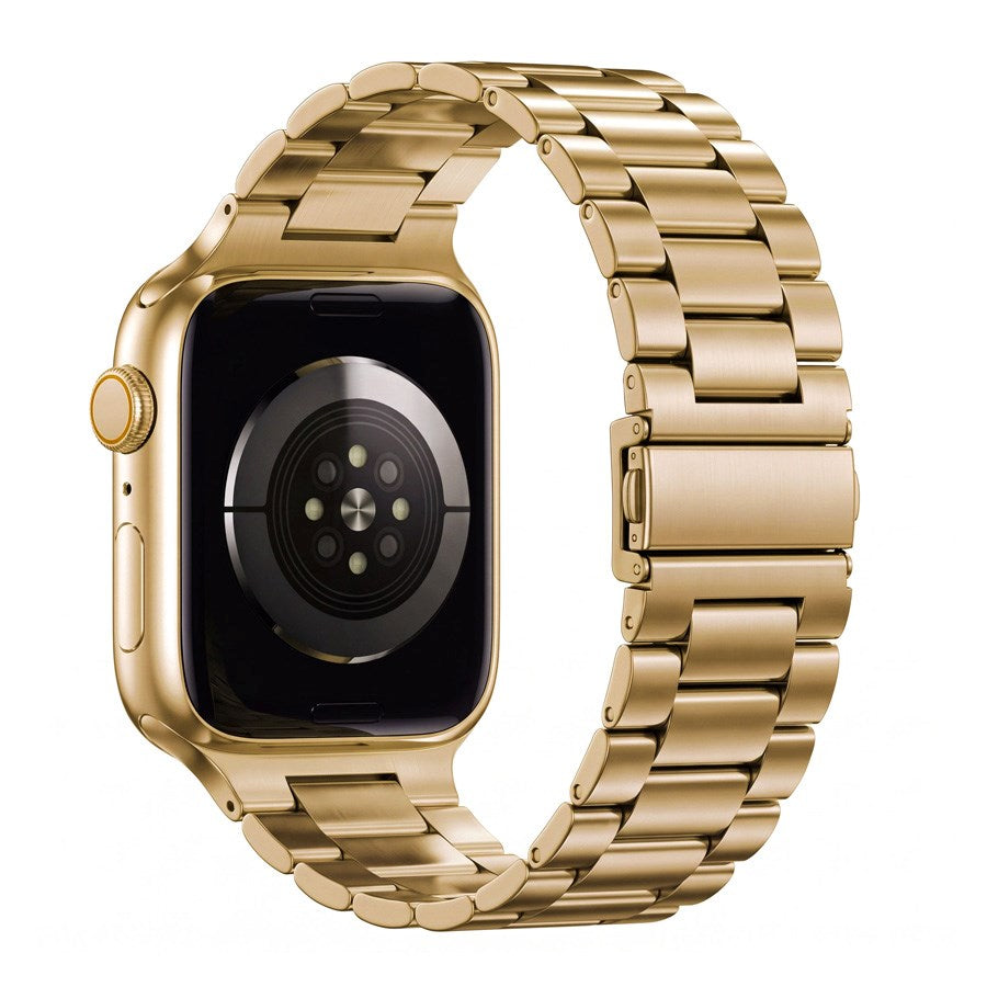 Lippa Apple Watch (42/44/SE/45/46/49mm) Rustfri Stål Rem - Rose Gold