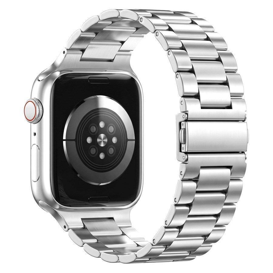 Lippa Apple Watch (42/44/SE/45/46/49mm) Rustfri Stål Rem - Sølv
