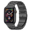 Lippa Apple Watch (42/44/SE/45/46/49mm) Rustfri Stål Rem - Sort