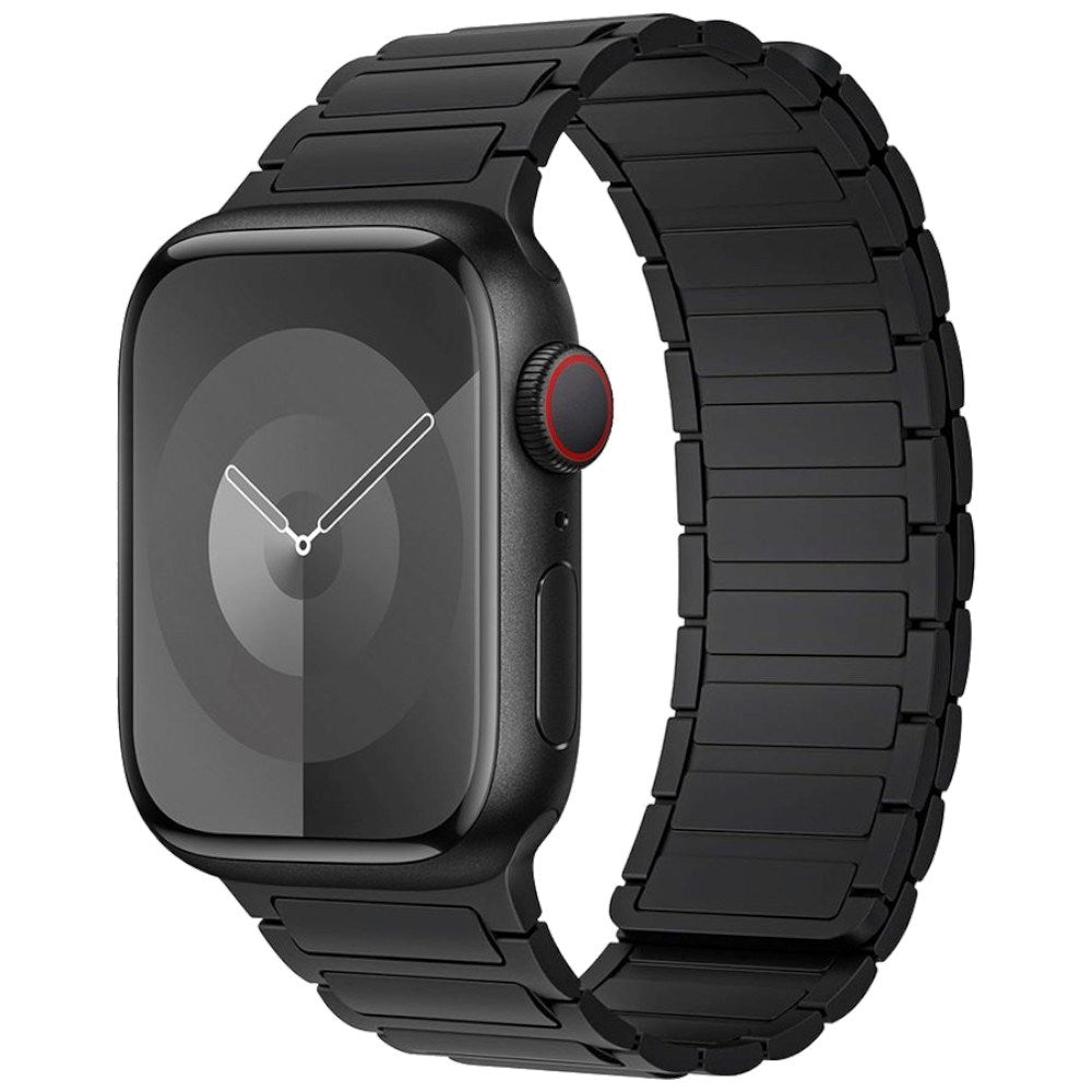 Apple Watch (38/40/41/42 mm) Lippa Magnetisk Silikone Rem - Sort