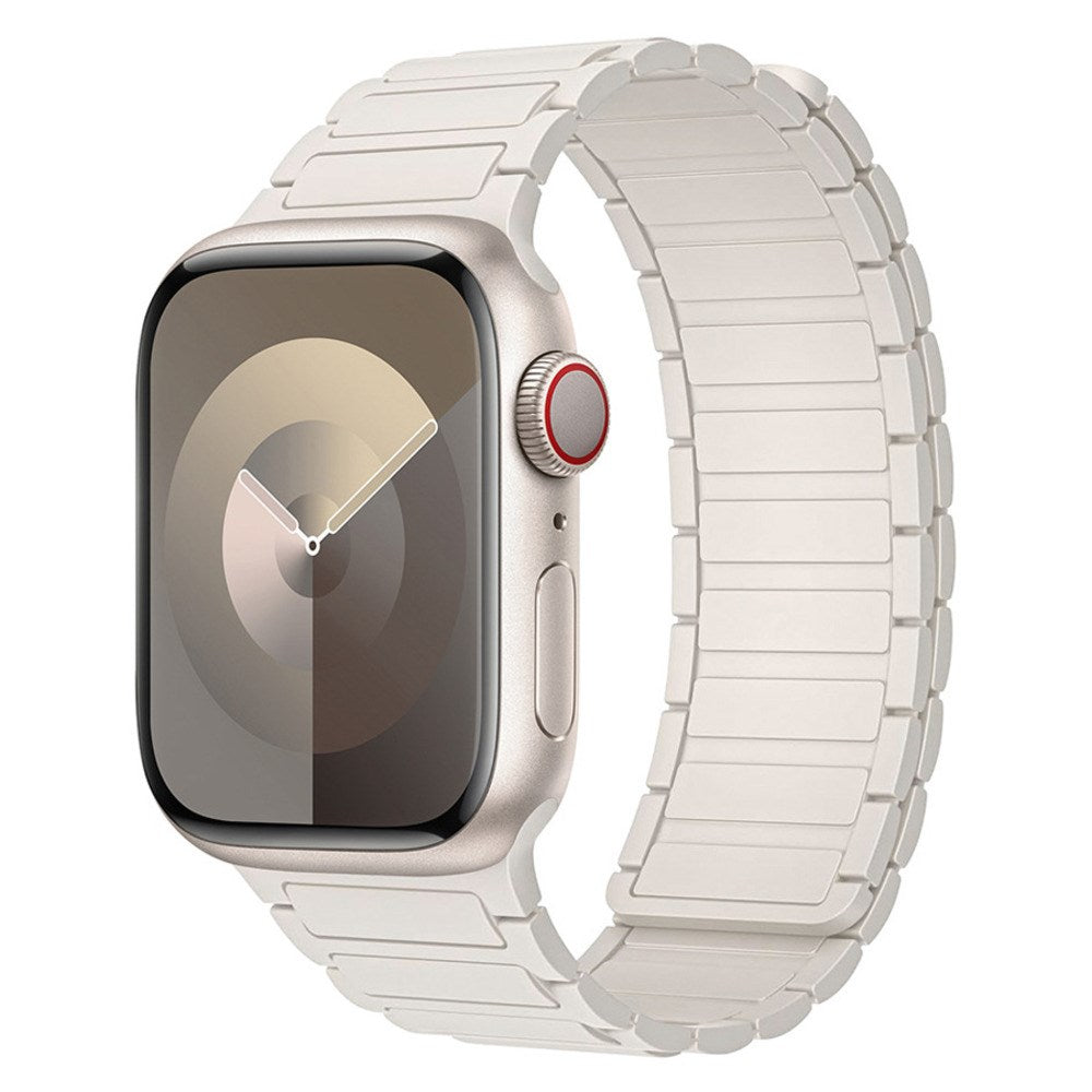 Apple Watch (38/40/41/42 mm) Lippa Magnetisk Silikone Rem - Hvid