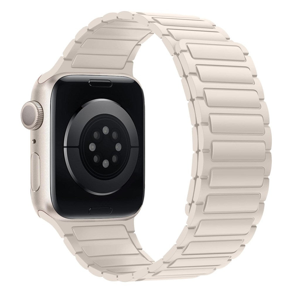 Apple Watch (38/40/41/42 mm) Lippa Magnetisk Silikone Rem - Hvid