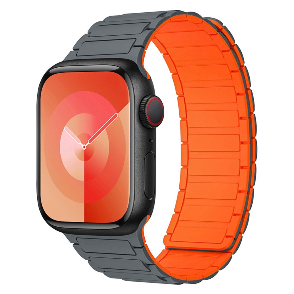 Apple Watch (38/40/41/42 mm) Lippa Magnetisk Silikone Rem - Grå