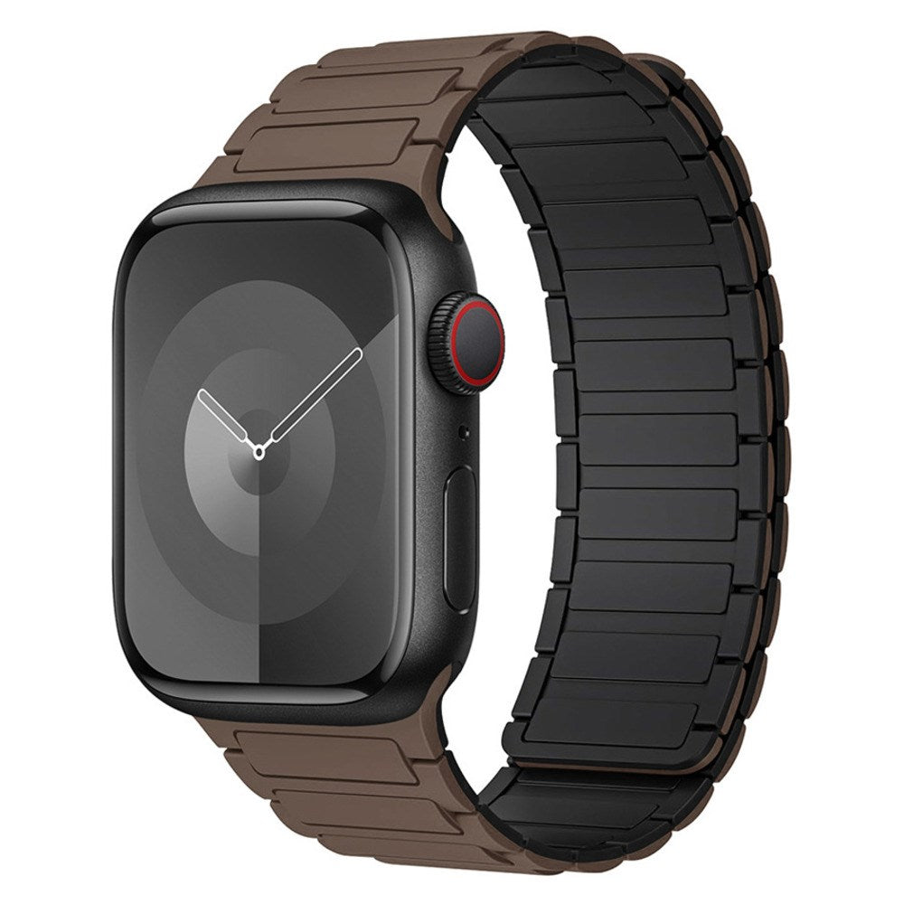 Apple Watch (38/40/41/42 mm) Lippa Magnetisk Silikone Rem - Brun