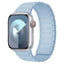 Apple Watch (38/40/41/42 mm) Lippa Magnetisk Silikone Rem - Lyseblå