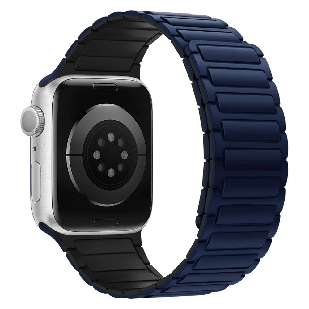 Apple Watch (38/40/41/42 mm) Lippa Magnetisk Silikone Rem - Mørkeblå