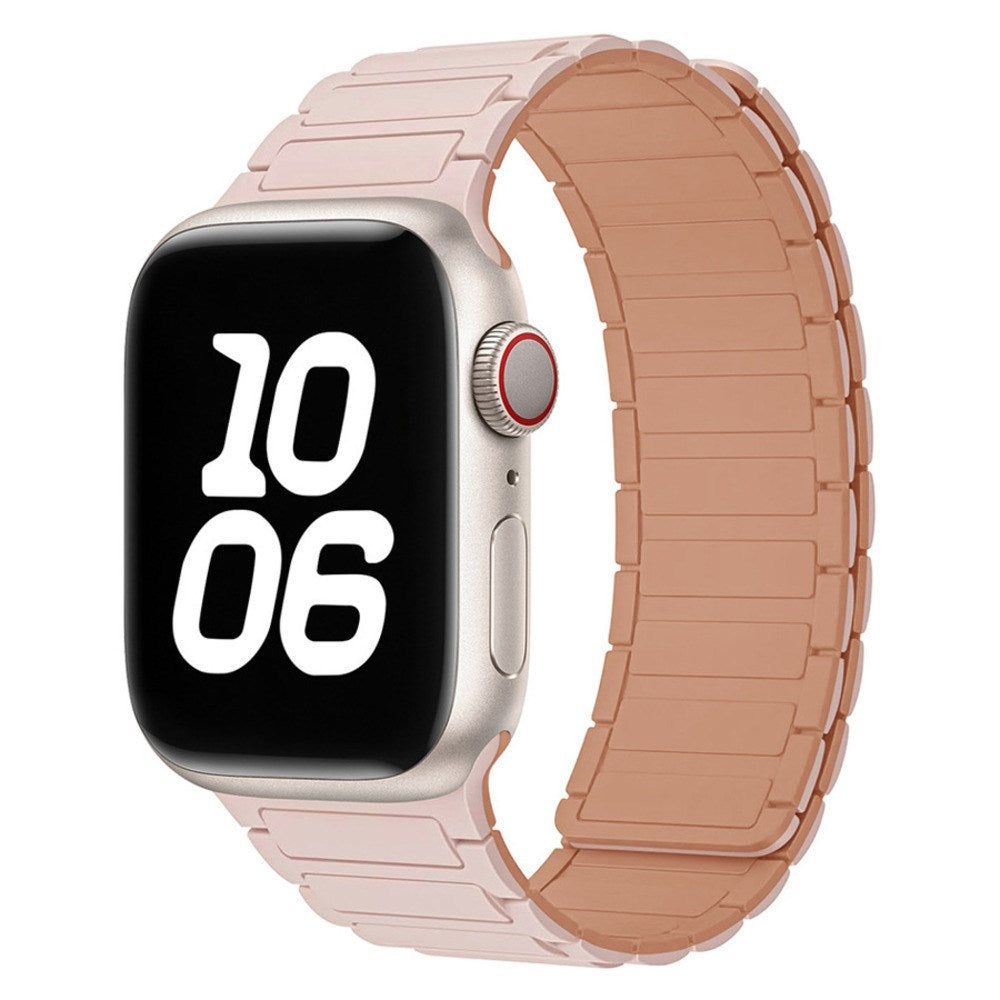 Apple Watch (38/40/41/42 mm) Lippa Magnetisk Silikone Rem - Pink