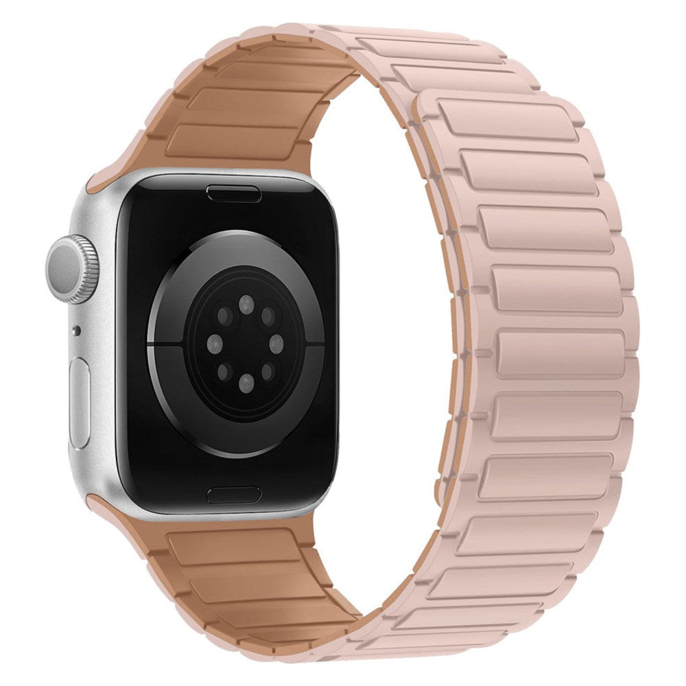 Apple Watch (38/40/41/42 mm) Lippa Magnetisk Silikone Rem - Pink