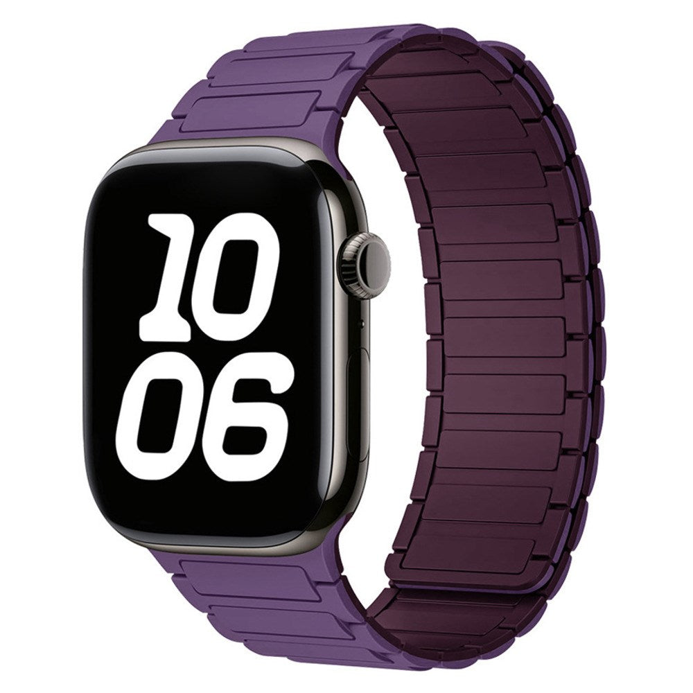 Apple Watch (38/40/41/42 mm) Lippa Magnetisk Silikone Rem - Lilla