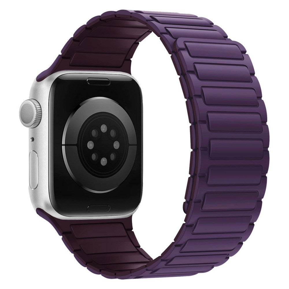 Apple Watch (38/40/41/42 mm) Lippa Magnetisk Silikone Rem - Lilla