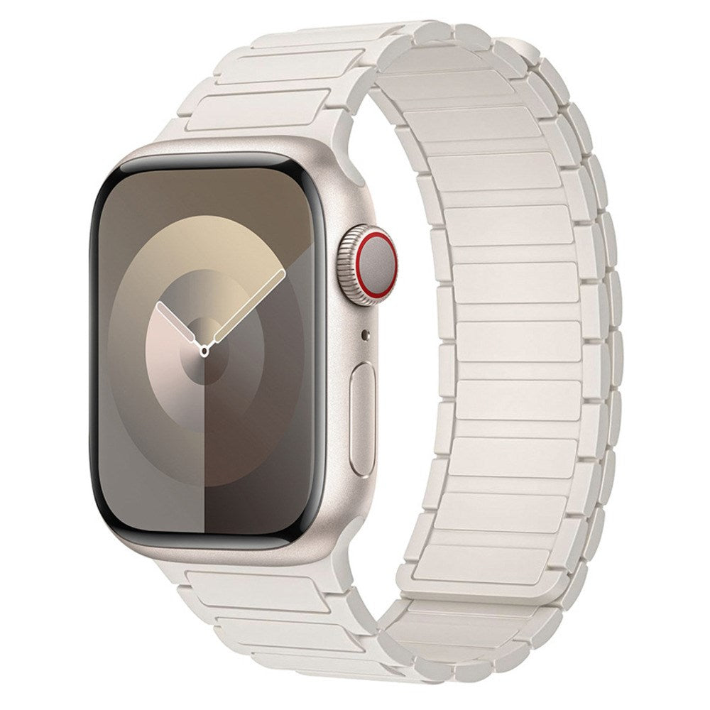 Apple Watch (42/44/45/46/49 mm) Lippa Magnetisk Silikone Rem - Hvid