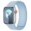 Apple Watch (42/44/45/46/49 mm) Lippa Magnetisk Silikone Rem - Lyseblå