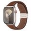 Apple Watch (38/40/41/42 mm) Lippa Magnetisk Kunstlæder Rem - Brun