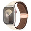 Apple Watch (38/40/41/42 mm) Lippa Magnetisk Kunstlæder Rem - Beige