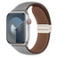 Apple Watch (38/40/41/42 mm) Lippa Magnetisk Kunstlæder Rem - Grå