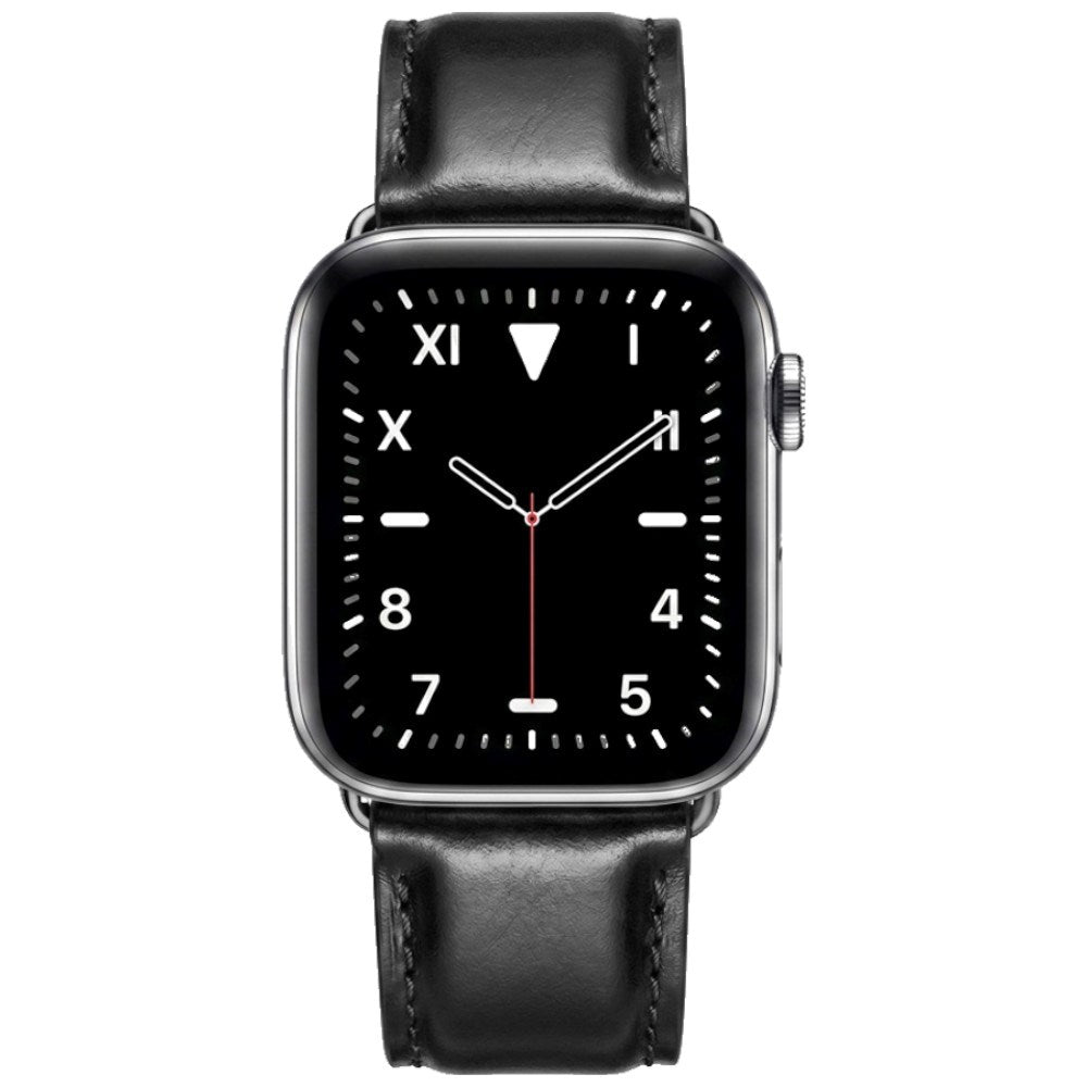 Apple Watch (38/40/41/42 mm) Lippa Kunstlæder Rem - Sort
