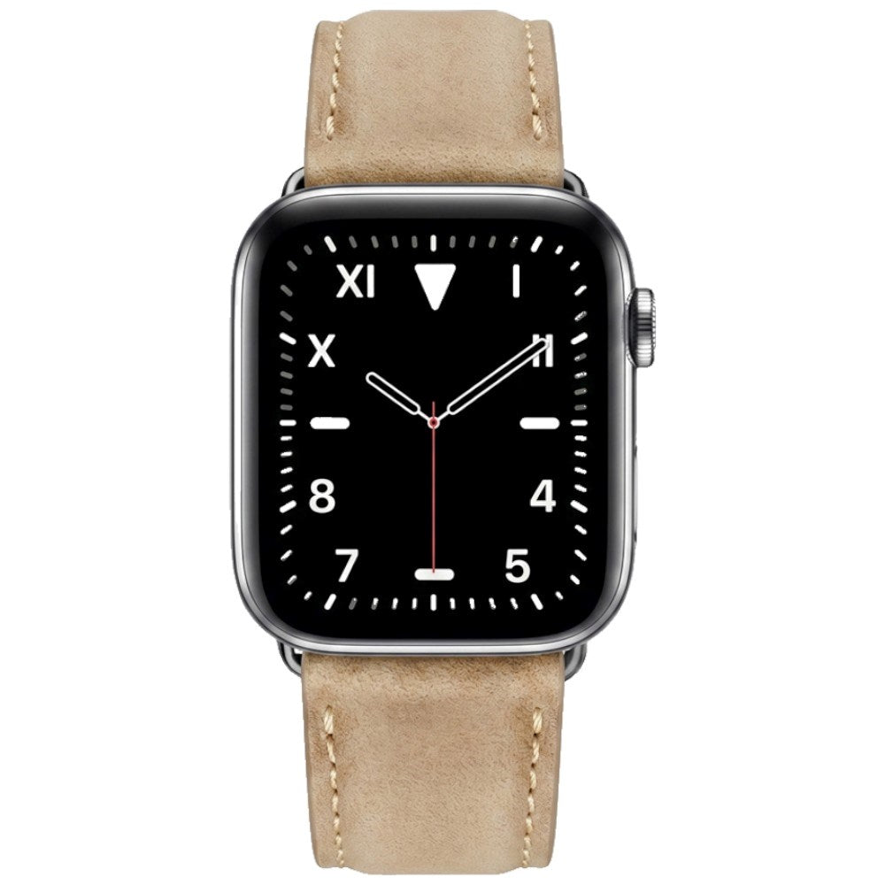 Apple Watch (38/40/41/42 mm) Lippa Kunstlæder Rem - Lysebrun