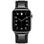 Apple Watch (42/44/45/46/49 mm) Lippa Kunstlæder Rem - Sort