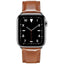 Apple Watch (42/44/45/46/49 mm) Lippa Kunstlæder Rem - Brun