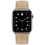 Apple Watch (42/44/45/46/49 mm) Lippa Kunstlæder Rem - Lysebrun