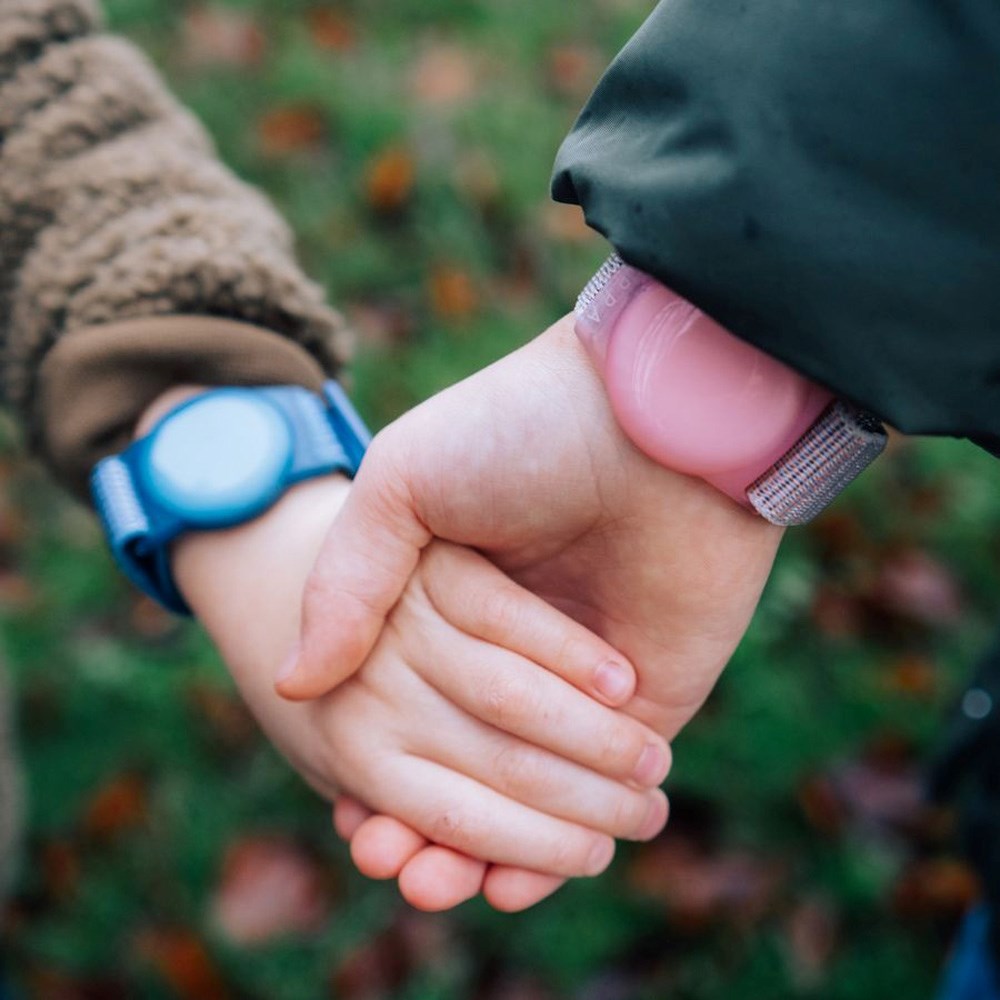 Lippa Justerbart Nylon Armbånd til AirTag 1. & 2. Gen. - Lyserød