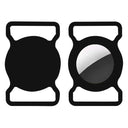 Lippa Silikone AirTag Holder til Halsbånd - Sort