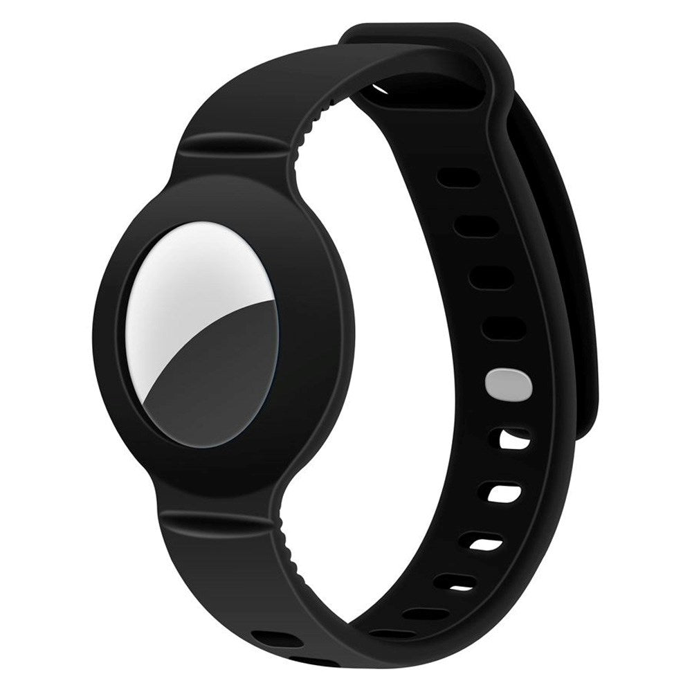 Lippa Silikone AirTag 1. & 2. Gen. Armbånd - Sort
