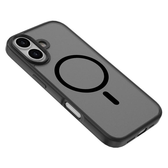 iPhone 17 Lippa Hybrid Plastik Cover - MagSafe Kompatibel - Mat / Sort