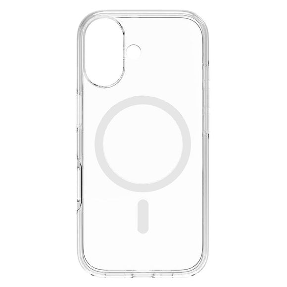 iPhone 17 Lippa Hybrid Plastik Cover - MagSafe Kompatibel - Gennemsigtig / Hvid
