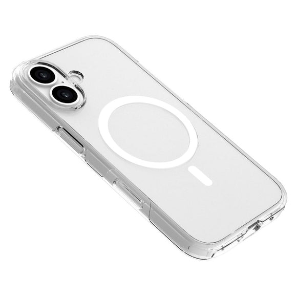iPhone 17 Lippa Hybrid Plastik Cover - MagSafe Kompatibel - Gennemsigtig / Hvid