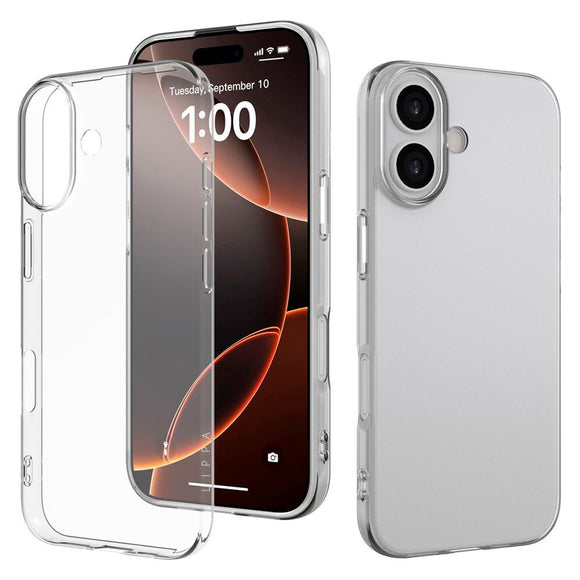 iPhone 17 Lippa Slankt Fleksibelt Plastik Cover - Gennemsigtig