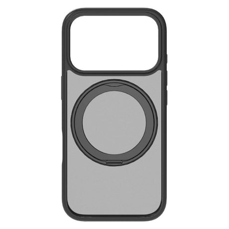 iPhone 17 Pro Lippa Hybrid Plastik Cover m. 360 Roterende Kickstand - MagSafe Kompatibel - Mat / Sort