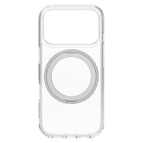 iPhone 17 Pro Lippa Hybrid Plastik Cover m. 360 Roterende Kickstand - MagSafe Kompatibel - Gennemsigtig / Sølv