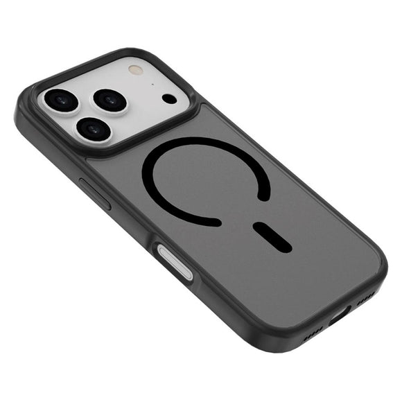 iPhone 17 Pro Lippa Hybrid Plastik Cover - MagSafe Kompatibel - Mat / Sort