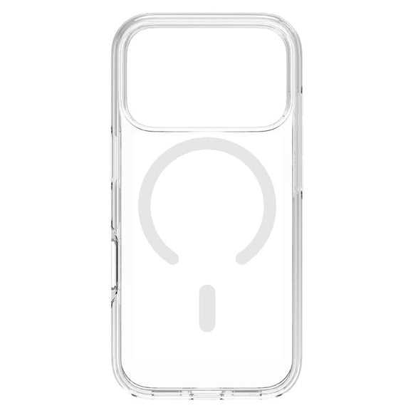 iPhone 17 Pro Lippa Hybrid Plastik Cover - MagSafe Kompatibel - Gennemsigtig / Hvid