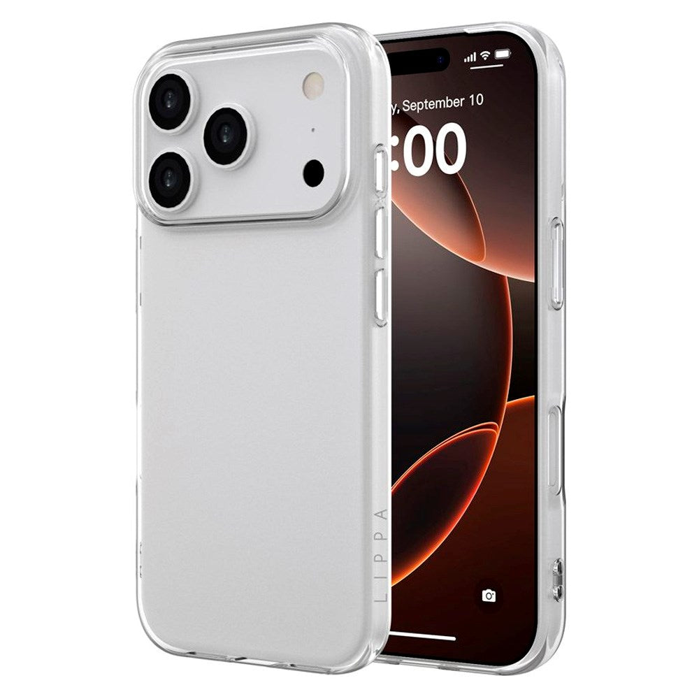 iPhone 17 Pro Lippa Slankt Fleksibelt Plastik Cover - Gennemsigtig