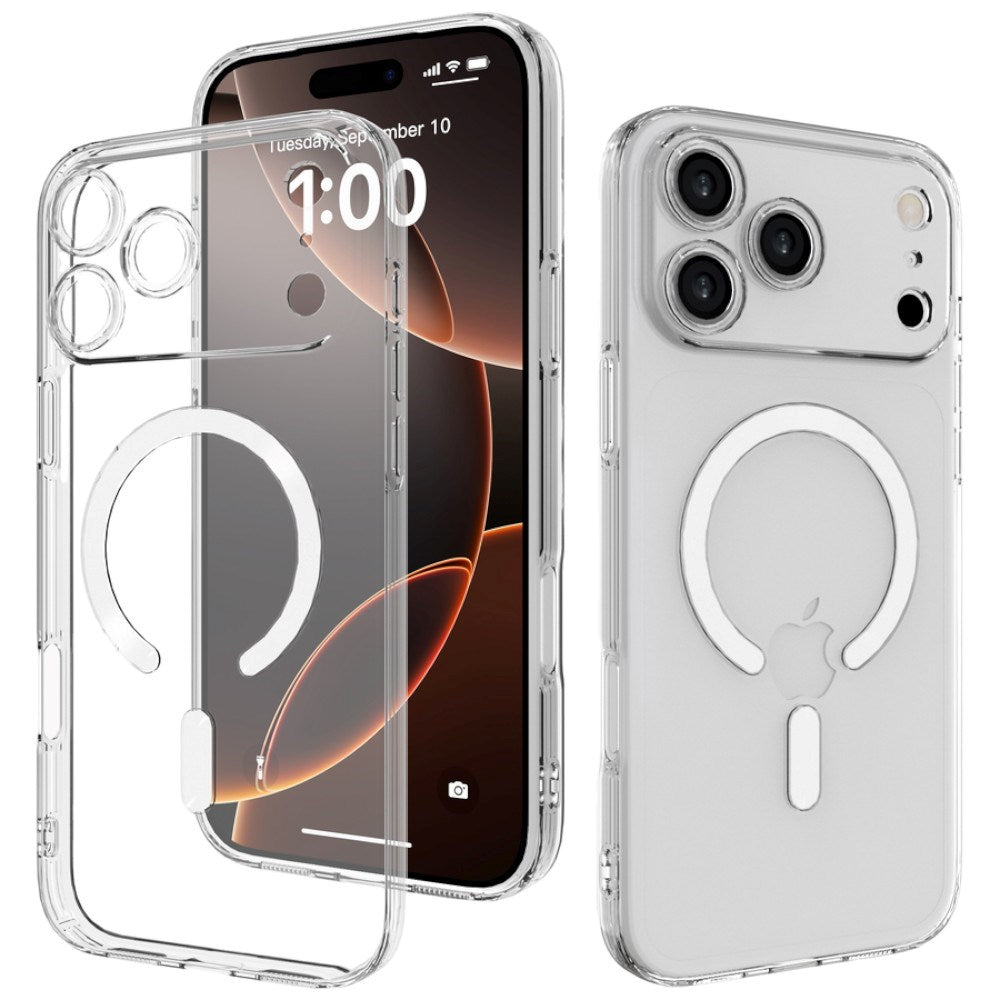 iPhone 17 Pro Max/18 Pro Max Lippa Fleksibel Plast Cover - MagSafe Kompatibel - Gennemsigtig