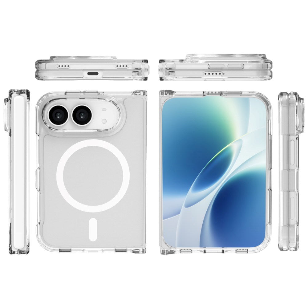 iPhone Duo Lippa Fleksibel Plast Cover - MagSafe Kompatibel - Gennemsigtig