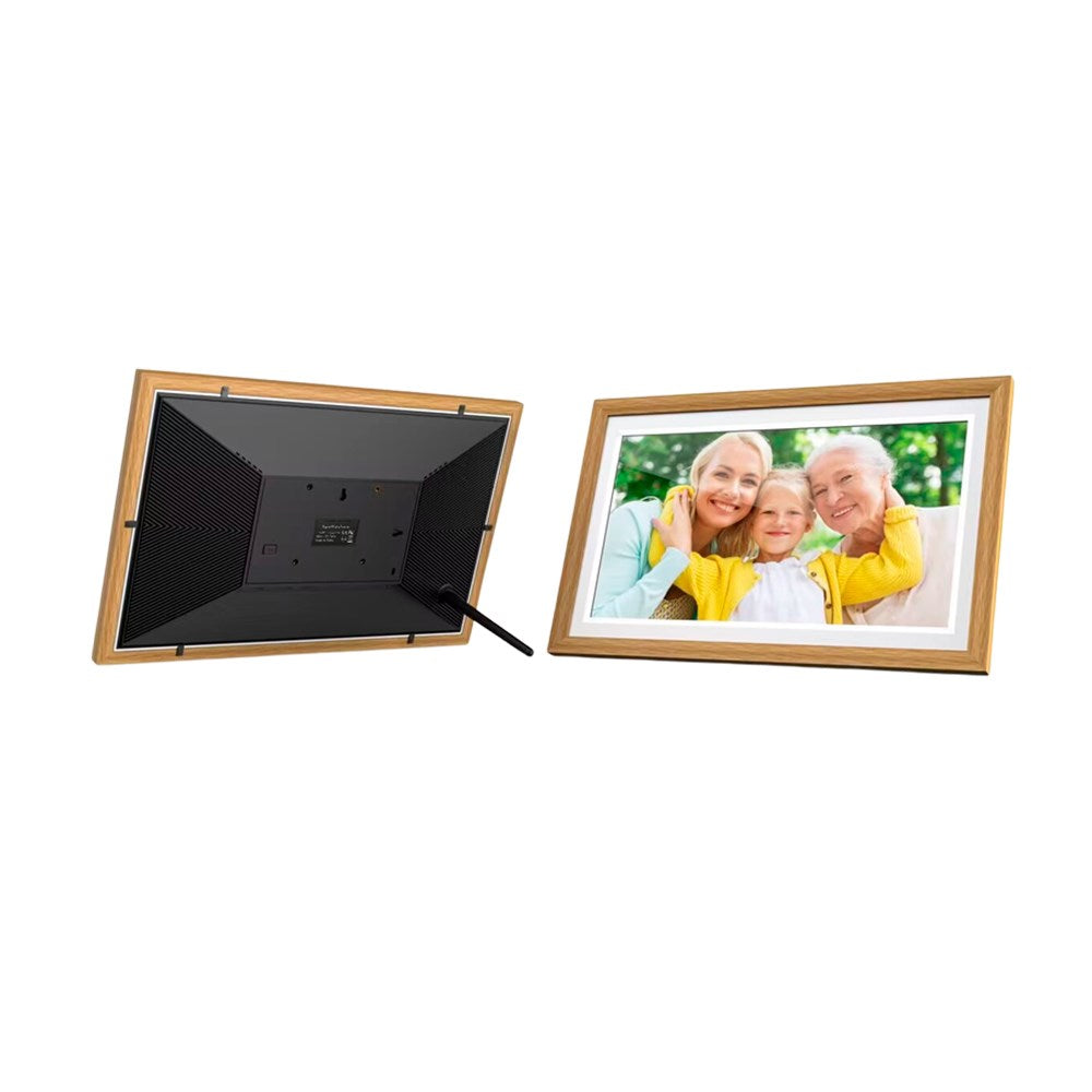Lippa 15.6" Smart WiFi Fotoramme - Frameo - Træfarvet