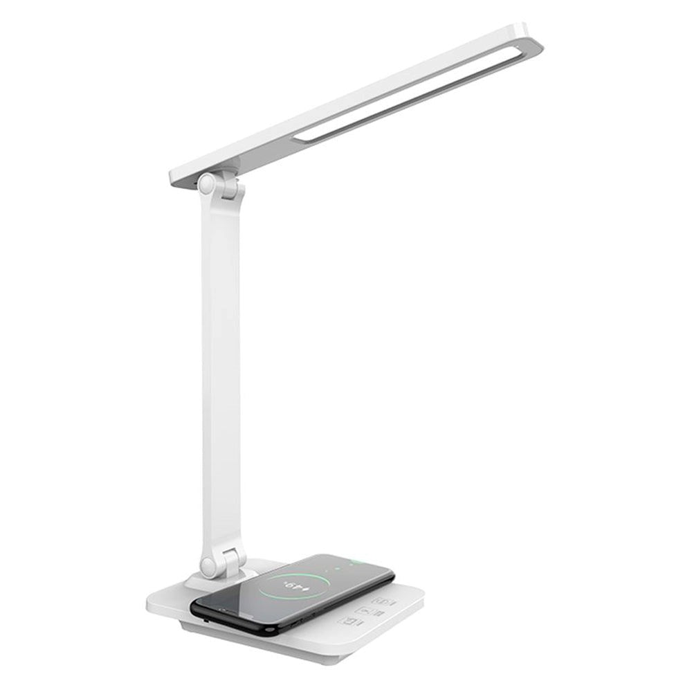 Lippa LED Skrivebordslampe m. Trådløs Opladning - Hvid