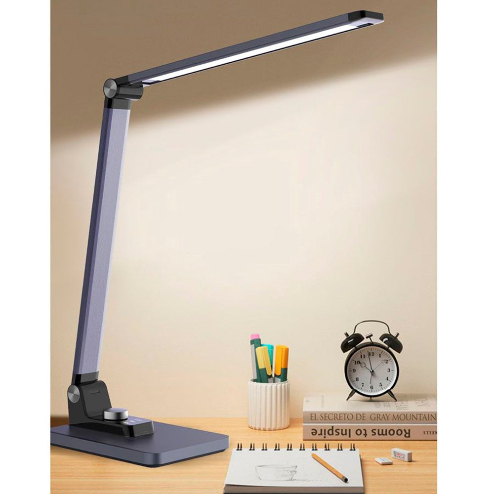 Lippa Slim Aluminiums LED Skrivebordslampe - Sølv