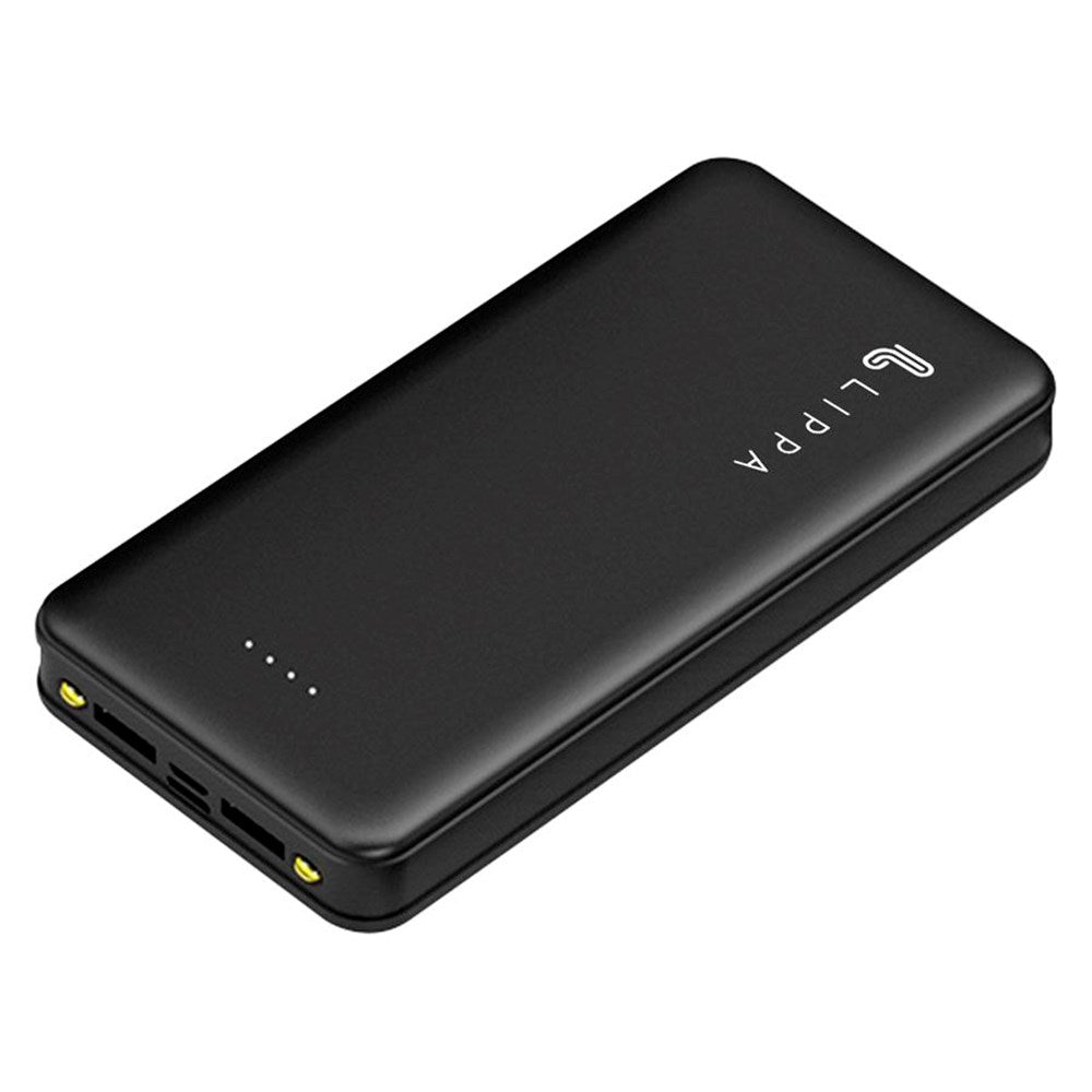 Lippa 10.5W Powerbank 20.000 mAh m. 2 x USB-A - Sort