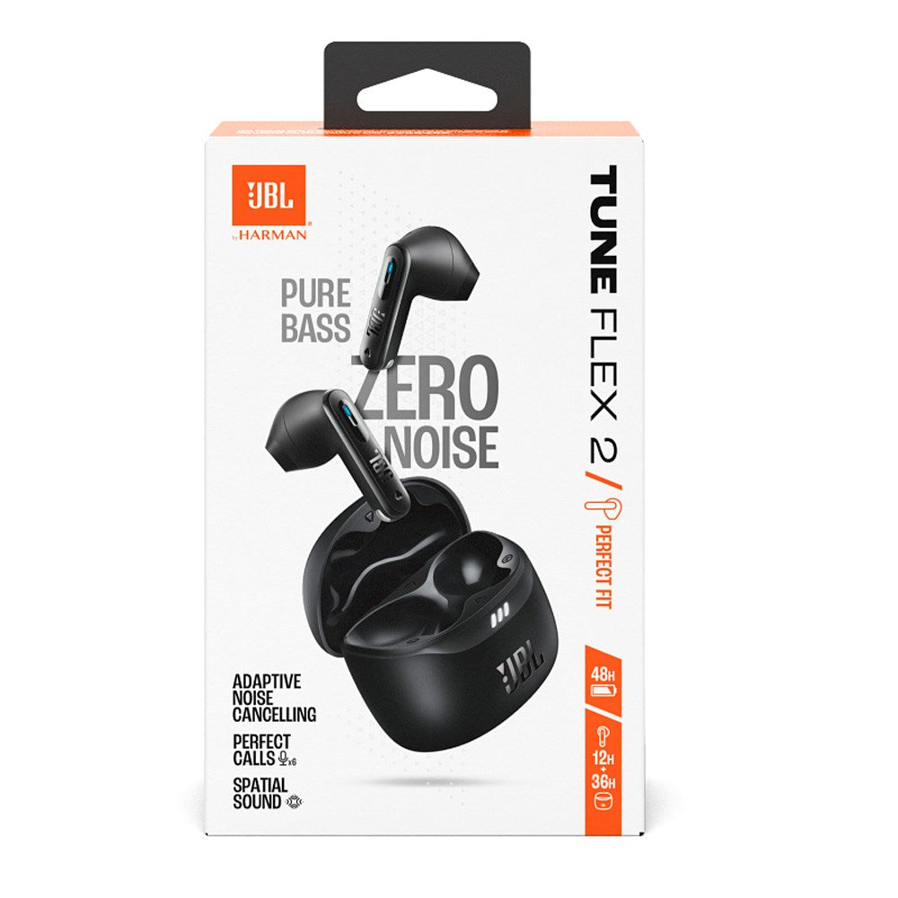JBL TUNE FLEX 2 - True Wireless Headset In-Ear - Adaptiv Støjreduktion - Sort