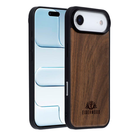 EIDERWOOD iPhone Air Magnetisk Træcover - MagSafe Kompatibel - Valnøddetræ