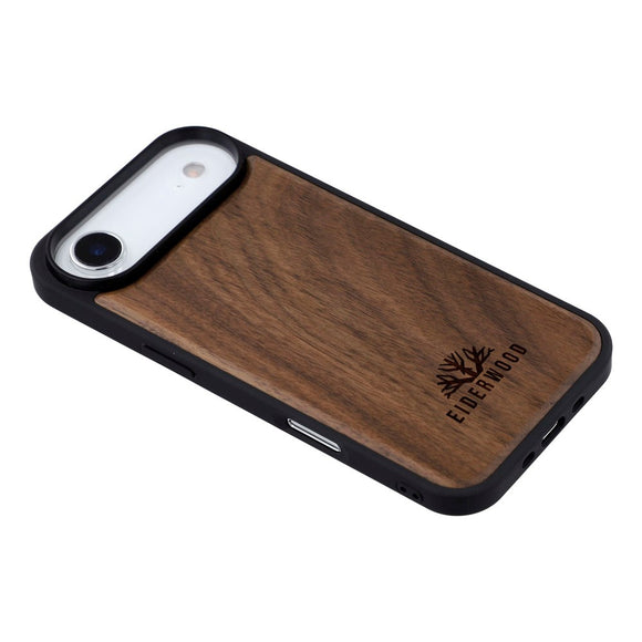 EIDERWOOD iPhone Air Magnetisk Træcover - MagSafe Kompatibel - Valnøddetræ
