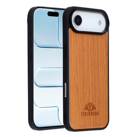 EIDERWOOD iPhone Air Magnetisk Træcover - MagSafe Kompatibel - Kirsebærtræ