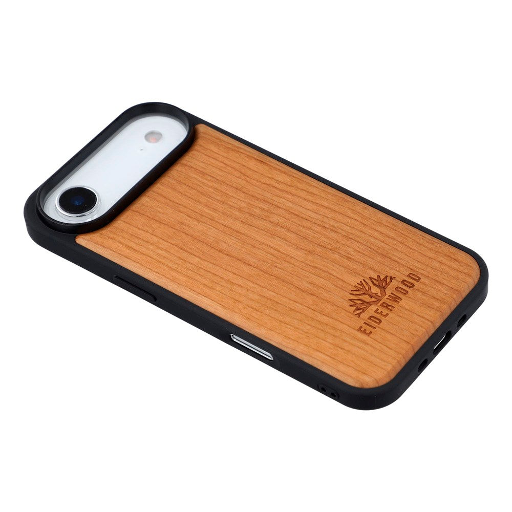 EIDERWOOD iPhone Air Magnetisk Træcover - MagSafe Kompatibel - Kirsebærtræ