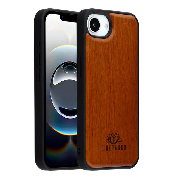 EIDERWOOD iPhone 17e / 16e Magnetisk Træcover - MagSafe Kompatibel - Palisander