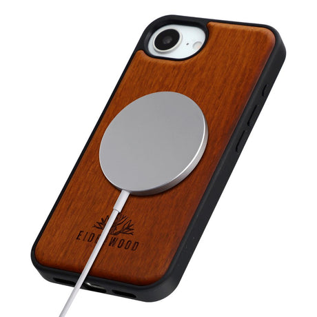 EIDERWOOD iPhone 17e / 16e Magnetisk Træcover - MagSafe Kompatibel - Palisander